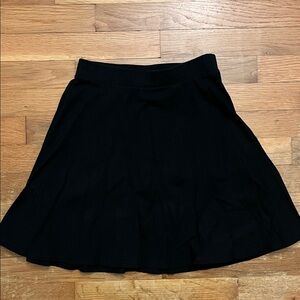 black a-line skater skirt